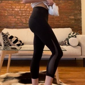 Lululemon sheer panel leggings